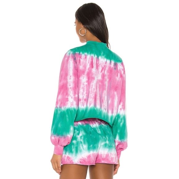 Beach Riot Ava Sweatshirt Shorts Tie Dye Set sz XS - Picture 7 of 10